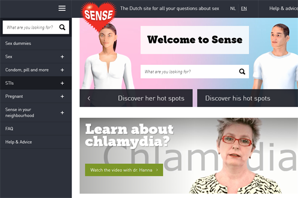 Engelse pagina Sense